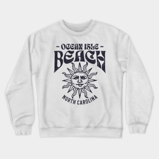 Ocean Isle Beach, NC Summertime Vacationing Watchful Sun Crewneck Sweatshirt